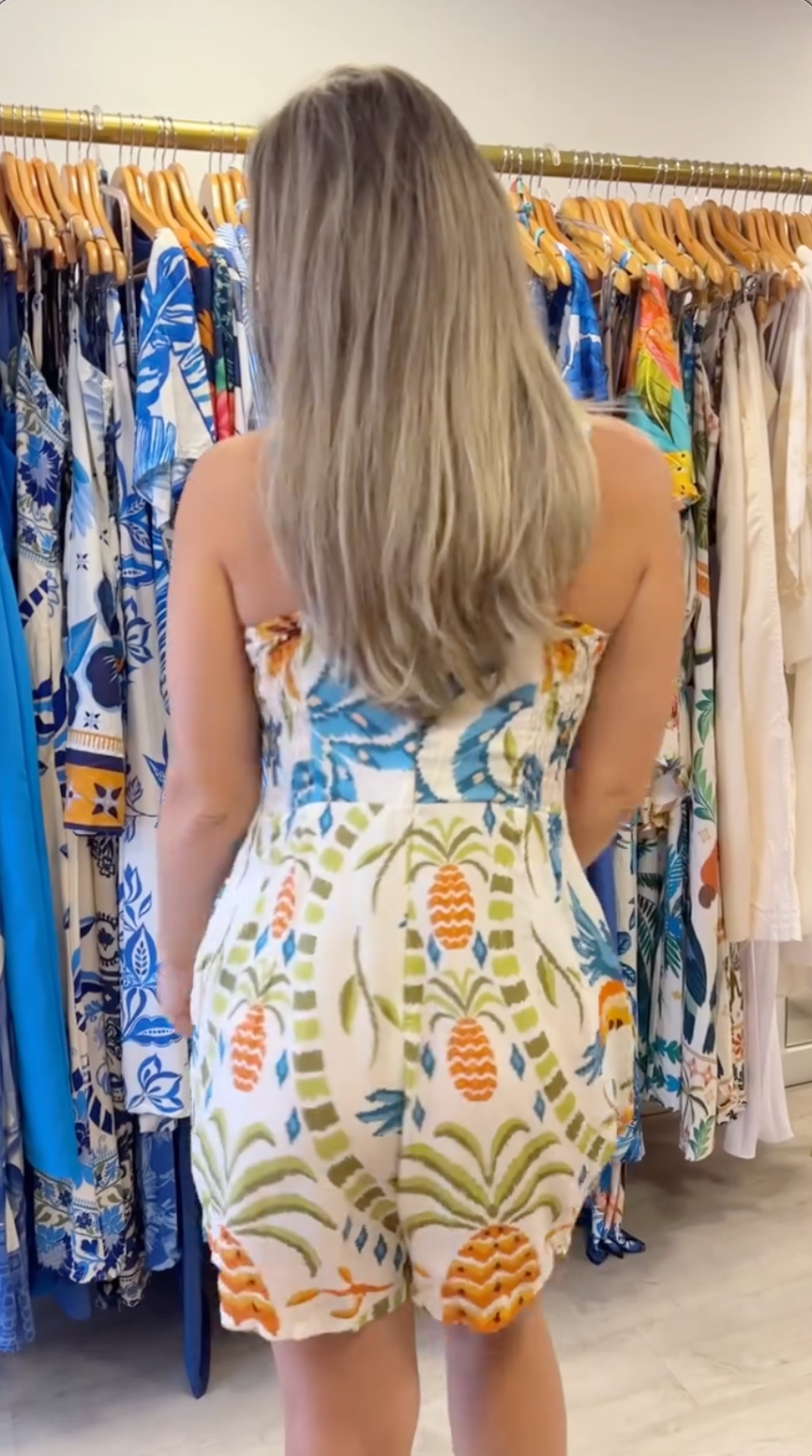 Macaquinho Raquel Beija Flor