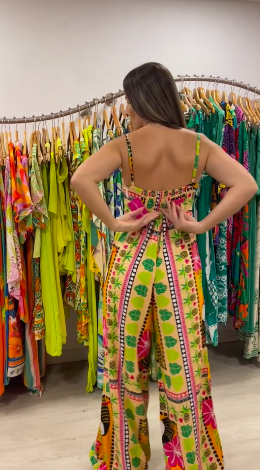 Macacão Sarah Verão Tropicália