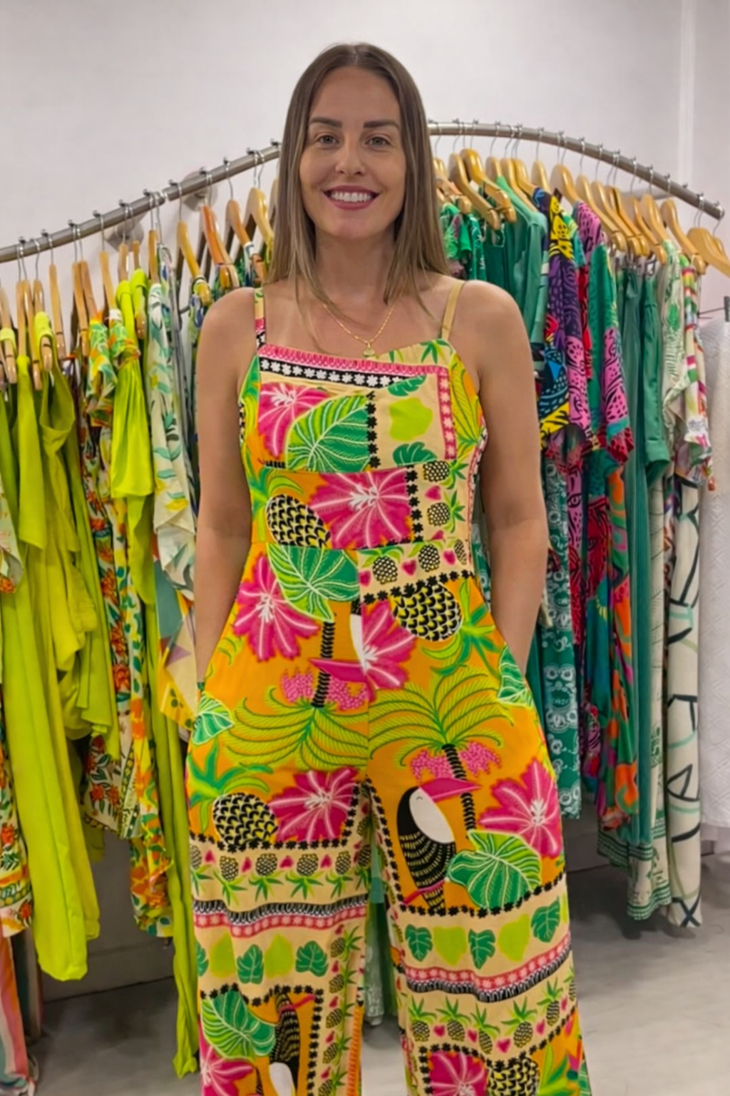 Macacão Sarah Verão Tropicália